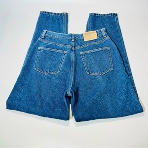 Eddie Bauer jeans Straight leg Flannel lined jeans high rise warm women size 12